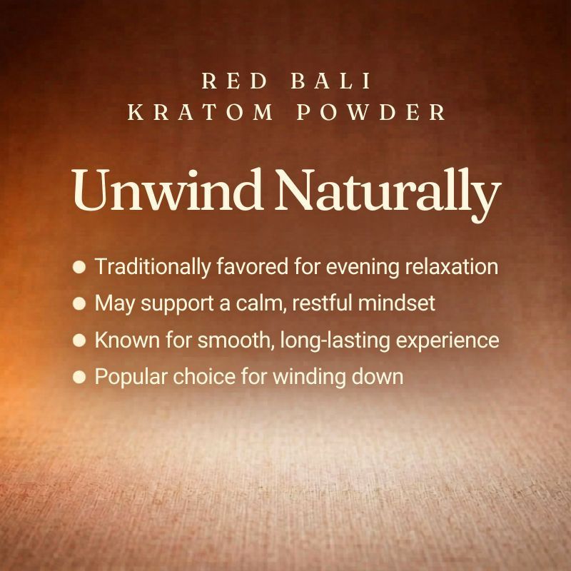 1 Kilo Red Bali Kratom For Sale - Relaxation & Comfort