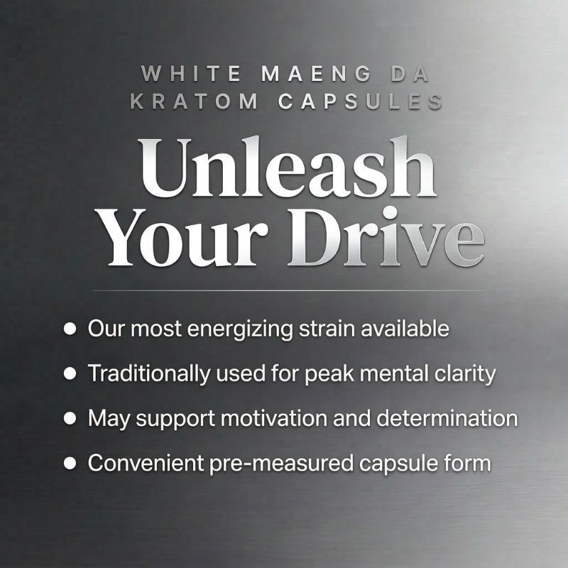 White Maeng Da Kratom Capsules
