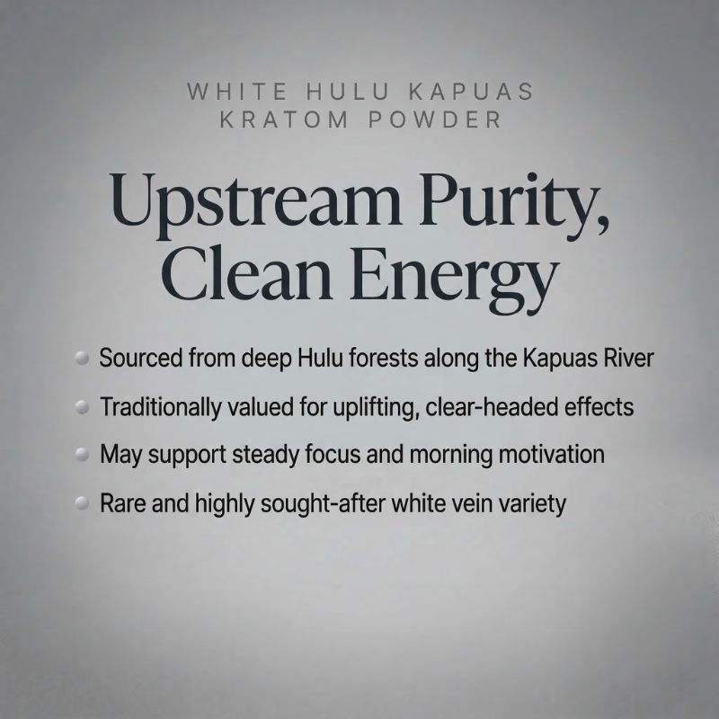 White Hulu Kapuas Kratom Powder