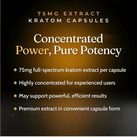 75mg Kratom Extract Capsules