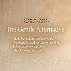 Stem & Veins Kratom Powder