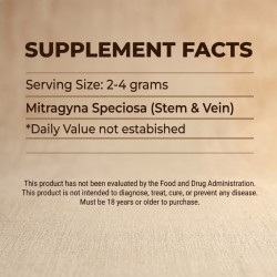 Stem & Veins Kratom Powder