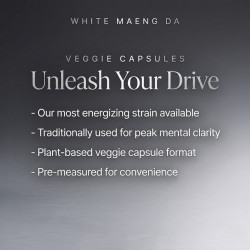 White Maeng Da Kratom Veggie Capsules