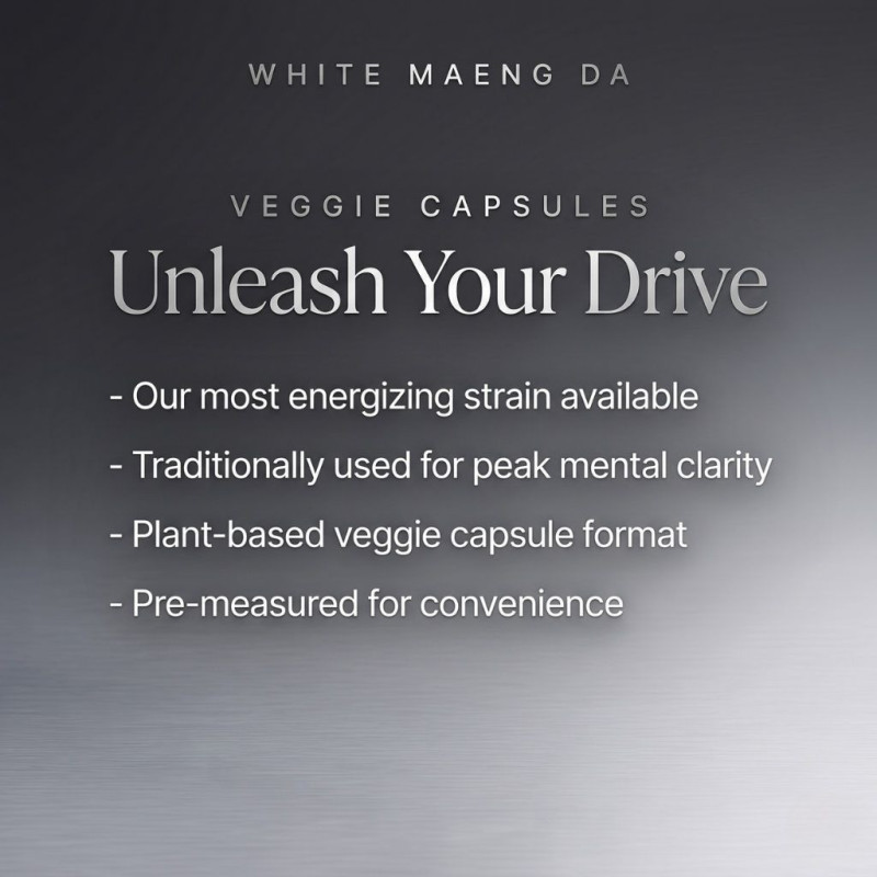 White Maeng Da Kratom Veggie Capsules