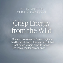 White Borneo Kratom Veggie Capsules