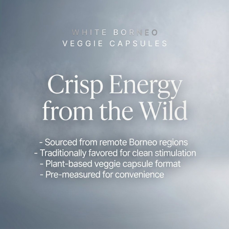 White Borneo Kratom Veggie Capsules