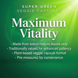 Super Green Kratom Veggie Capsules