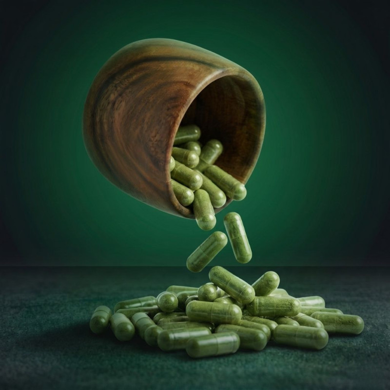 Green Borneo Kratom Veggie Capsules