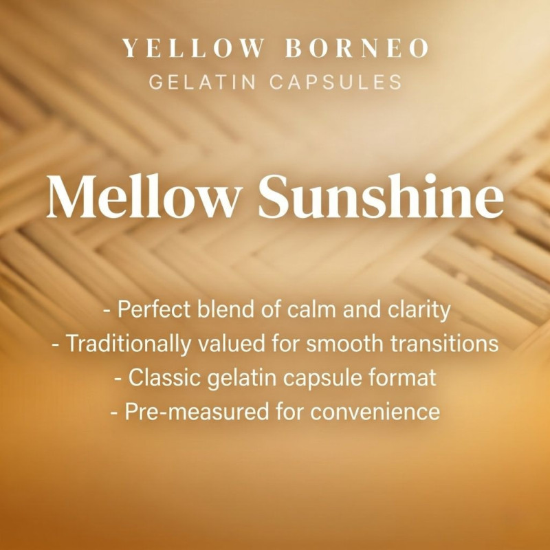 Yellow Borneo Kratom Gelatin Capsules
