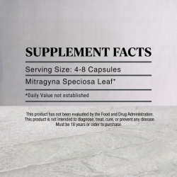 White Maeng Da Kratom Gelatin Capsules