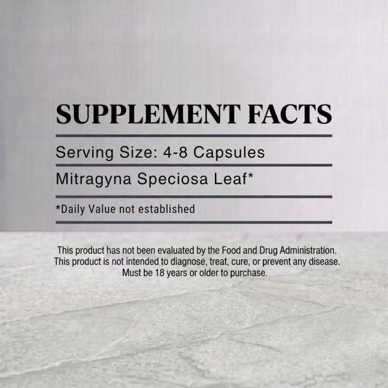 White Maeng Da Kratom Gelatin Capsules