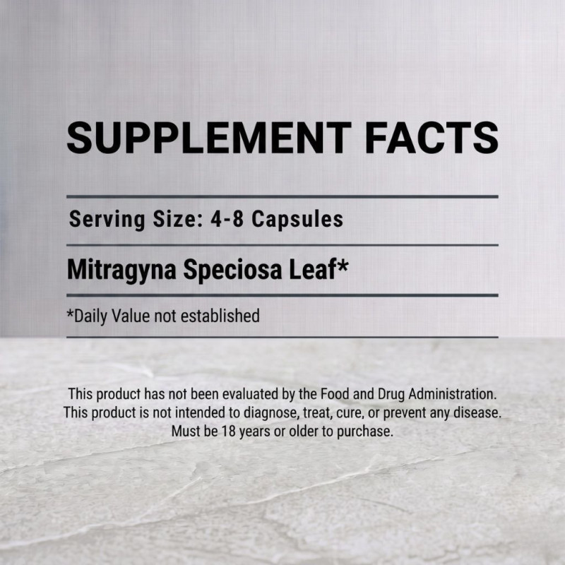 White Kapuas Kratom Gelatin Capsules