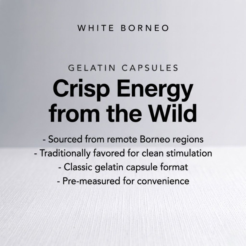 White Borneo Kratom Gelatin Capsules