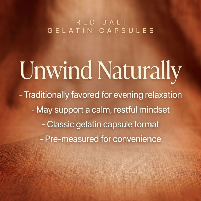 Red Bali Kratom Gelatin Capsules