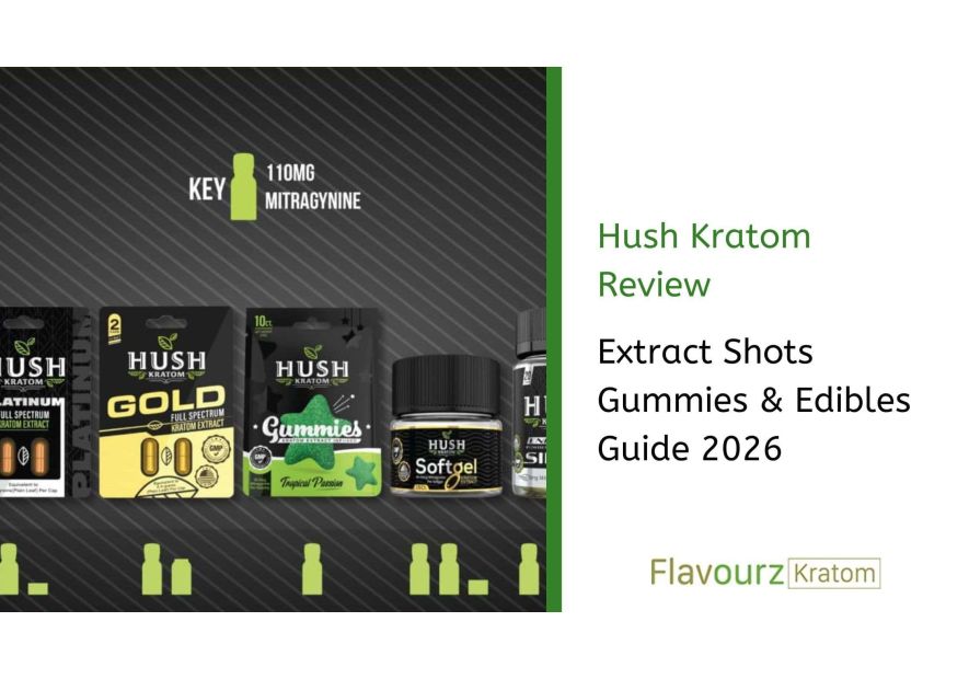 Hush Kratom Review: Extract Shots Gummies & Edibles Guide 2026