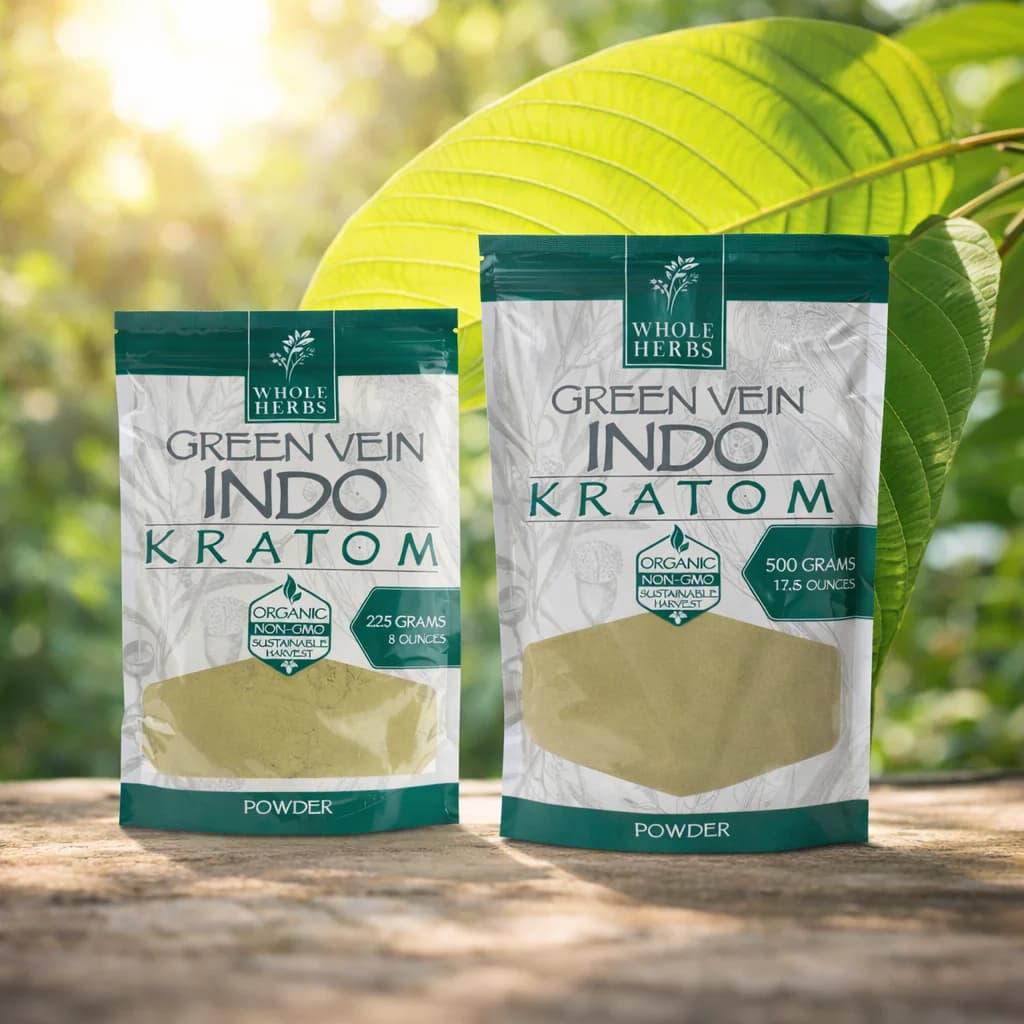 Whole Herbs Kratom vendor review showing AKA certified kratom powder and capsule products