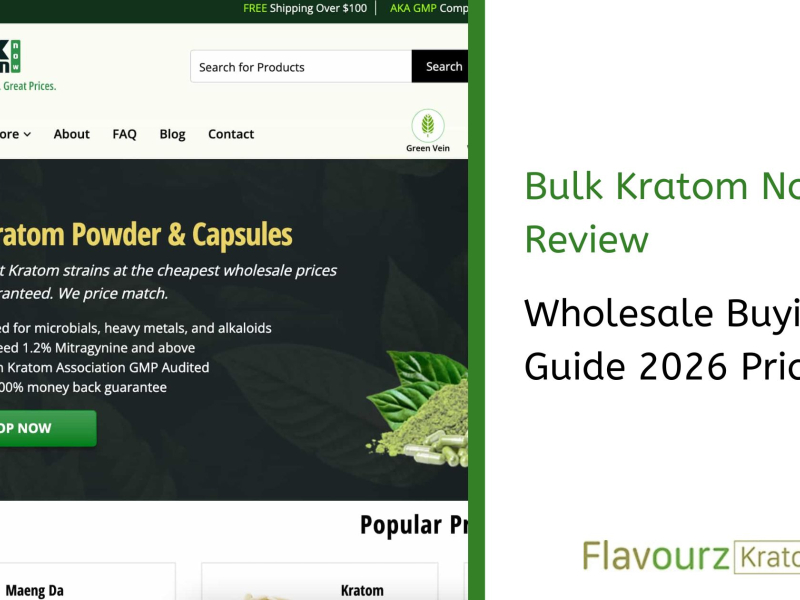 Bulk Kratom Now Review: Wholesale Buying Guide 2026 Prices