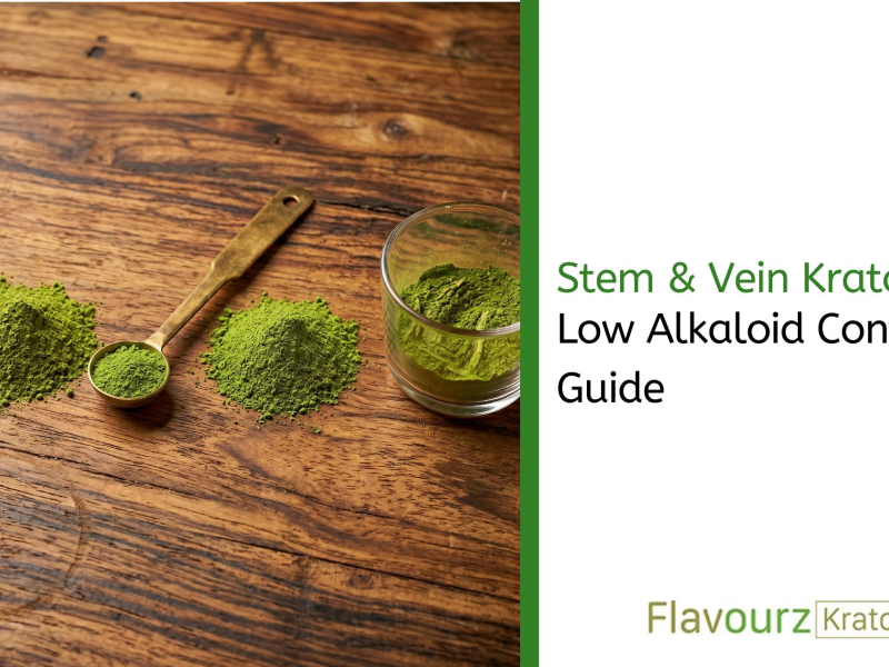 Stem & Vein Kratom: Low Alkaloid Content Guide